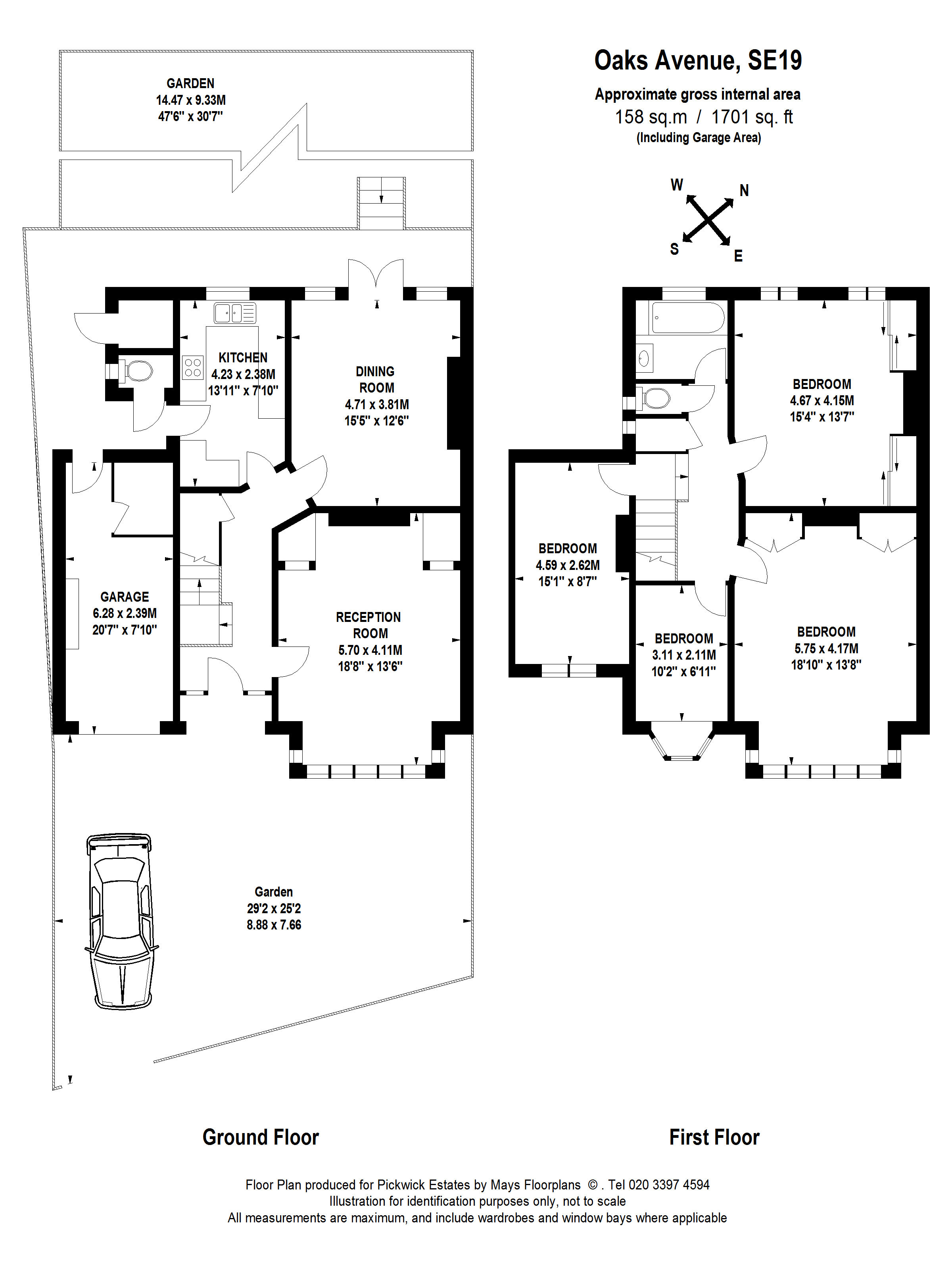 4 Bedroom House SE19 1QY Oaks Avenue Pickwick Estates